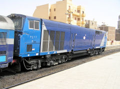 ENR, Egyptian national Railways, No 2411 at Luxor Station, June 2010